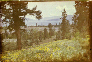 AUTOCHROME PHOTOGRAPH OF OKANAGAN LAKE SCENE