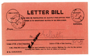 CPR LAKE SERVICE POSTAL CANCEL