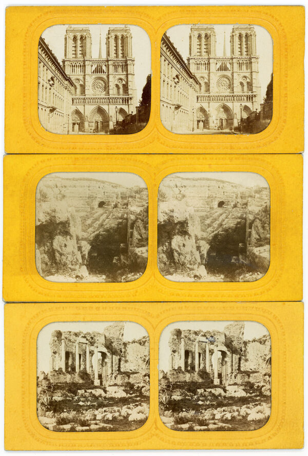STEREO CARDS FRENCH TISSUES
