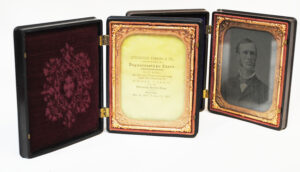 UNION CASE 2 DAGUERREOTYPE UNION CASES (2) 1857