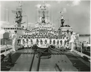 HMS SASKATOON IN YOKOHAMMA - ORIGINAL PHOTOGRAPHS AND NEGATIVES