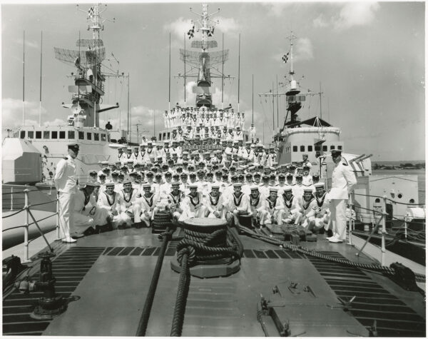 HMS SASKATOON IN YOKOHAMMA - ORIGINAL PHOTOGRAPHS AND NEGATIVES