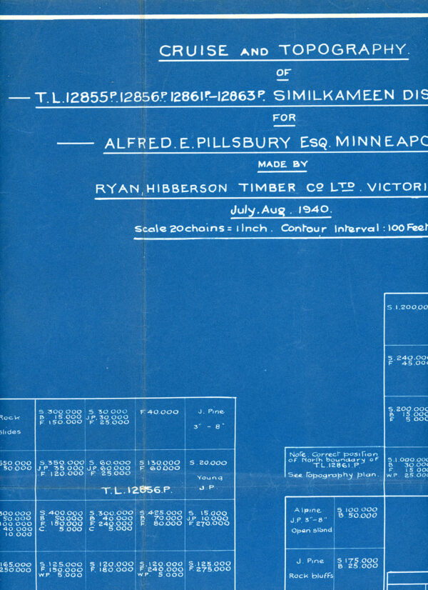 ALLISON PASS TIMBER BLOCKS BLUEPRINT 1940