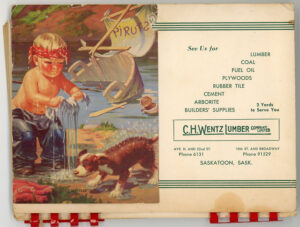 CALENDAR 1 CALENDAR COOKBOOK 1956