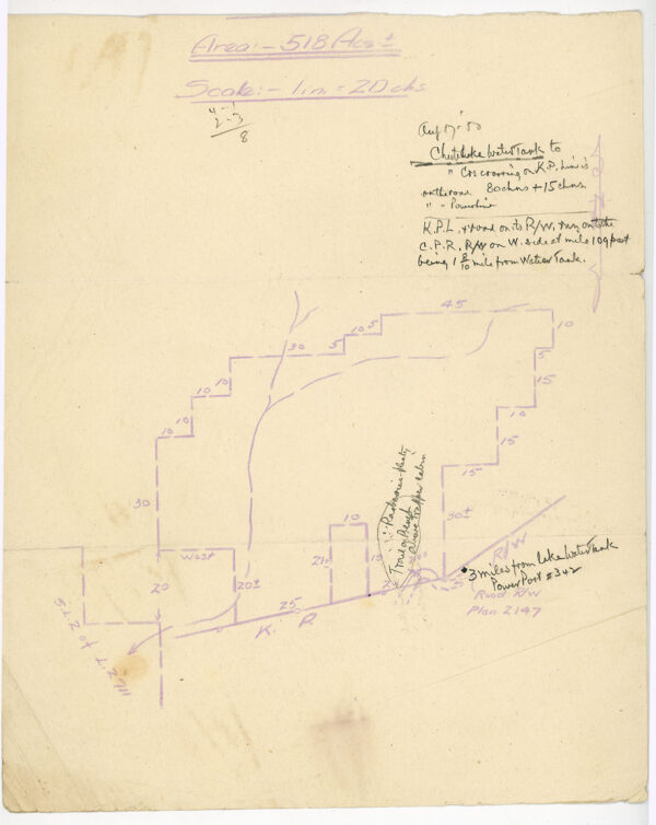 KETTLE VALLEY RAILWAY WATER TOWER MAP FOR CHUTE LAKE