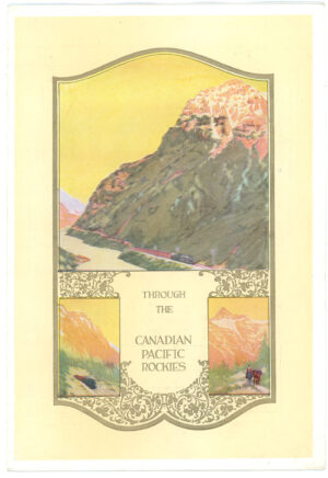 CANADIAN PACIFIC RAILWAY MENU - THROUGH THE ROCKIES