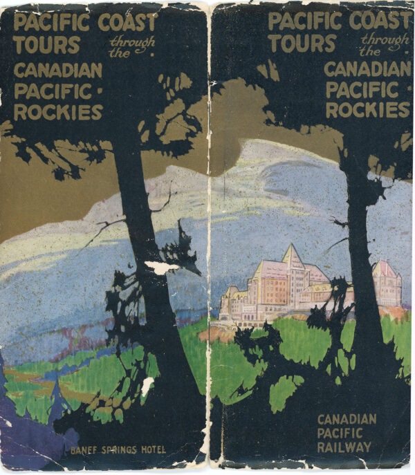 CANADIAN PACIFIC TIMETABLE SOUVENIR WITH MAP