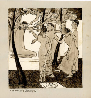 THE DOCTOR'S PENANCE - INK ON PAPER 1890