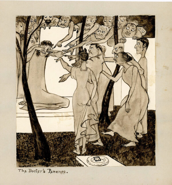 THE DOCTOR'S PENANCE - INK ON PAPER 1890