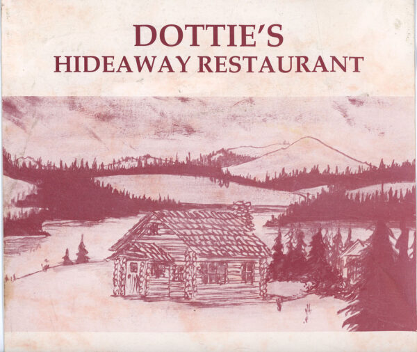 DOTTIE'S RESTAURANT MENU KAMLOOPS 1970