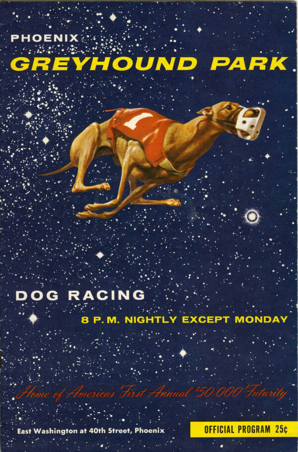 GREYHOUND PARK RACING PROGRAM 1962