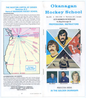 OKANAGAN HOCKEY SCHOOL PROGRAM 1979