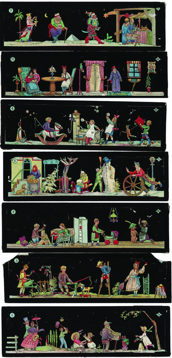 LANTERN SLIDE 1 LANTERN SLIDE CARTOON STRIPS 1890