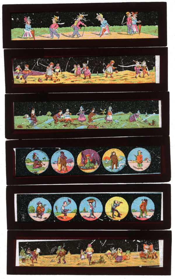 LANTERN SLIDES - BOYS OWN PROJECTOR SIZE 1890