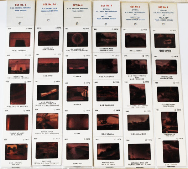PEARL HARBOR ATTACK SET OF TRANSPARENCIES