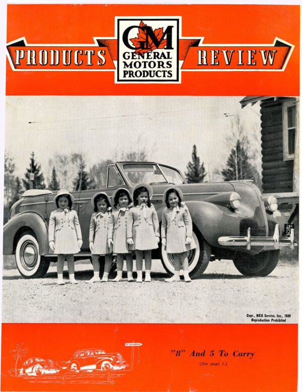 GENERAL MOTORS WITH QUINTUPLETS 1939