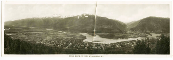 A PANORAMIC VIEW OF REVELSTOKE B.C. 1920