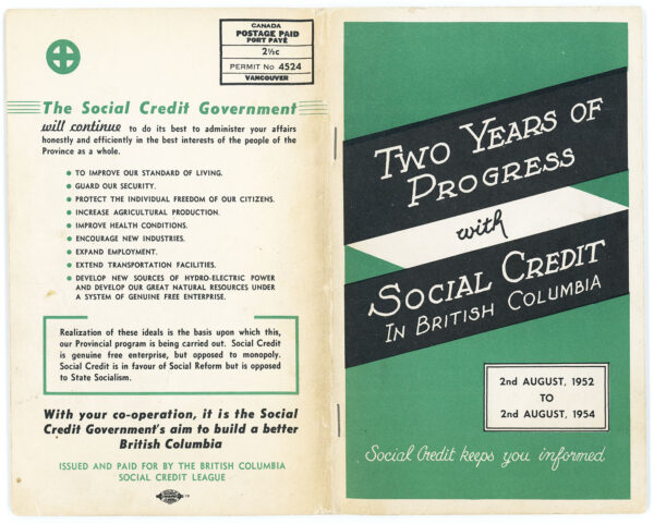 SOCIAL CREDIT KEEPS YOU INFORMED 1954