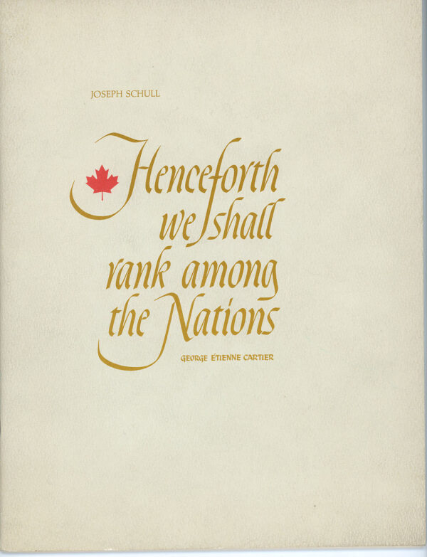 SEAGRAMS PRESENTATION FOR CANADA CENTENNIAL 1967