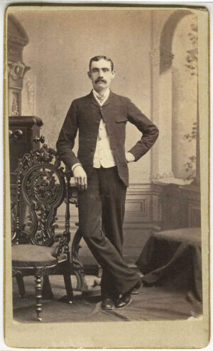 MAN WITH THE STEREO VIEWING CABINET