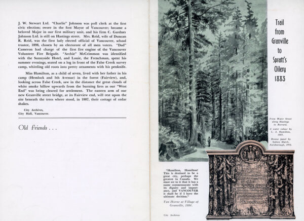 67th Anniversary of Vancouver's Incorporation as a city