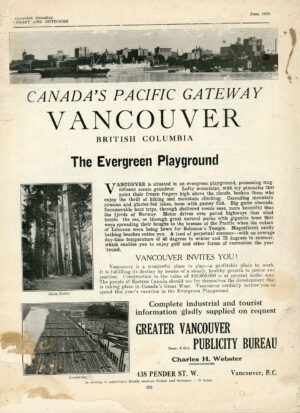 ILLISTRATED CANADA VANCOUVER ISSUE 1926