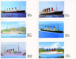 POSTCARD OF THE LARGEST PASSENGER SHIPS 1900