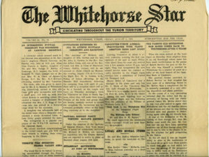 WHITEHORSE YUKON NEWSPAPER 1938