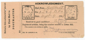 CPR INLAND SHIP POSTAL CANCEL 1909