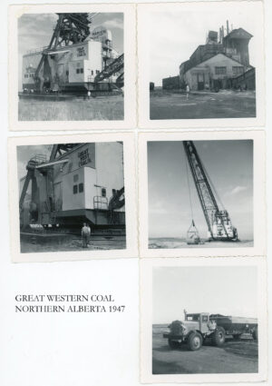 GREAT WEST COAL EXTRACTOR 1947 PHOTOGRAPHS