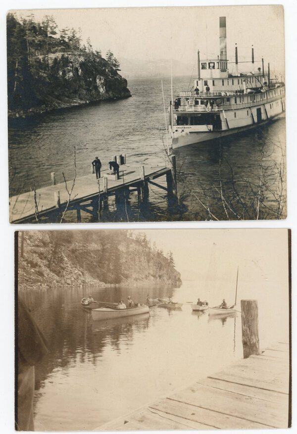 NAHUN B.C. STEAMER WHARF 1913