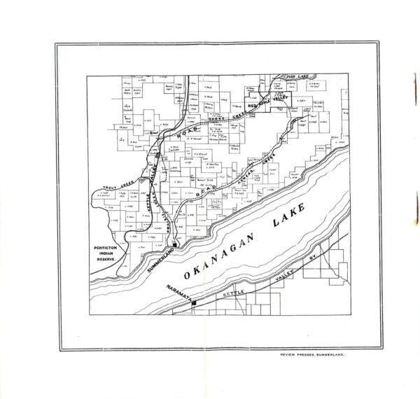 NARAMATA SUMMERLAND APPLEDALE AND NARAMATA LAND CO BROCHURE 1907
