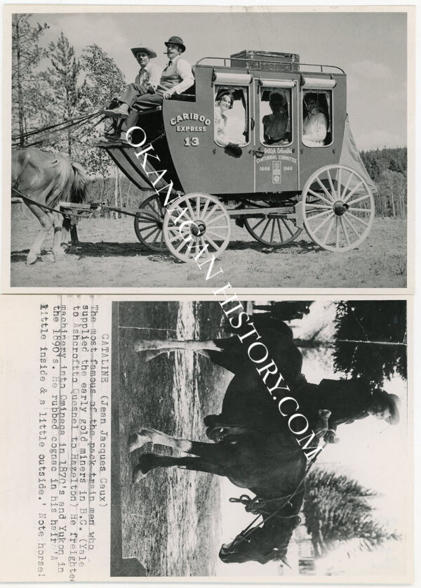 CANADIAN CENTENNIAL COMMITTEE CARIBOO TRAIL CELEBRATION CONTRIBUTION 1966