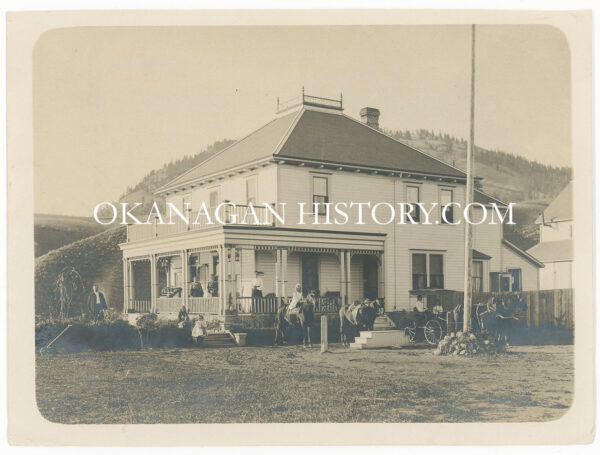 J.M. ROBINSON HOME ON THE HILL ABOVE LOWER SUMMERLAND 1906
